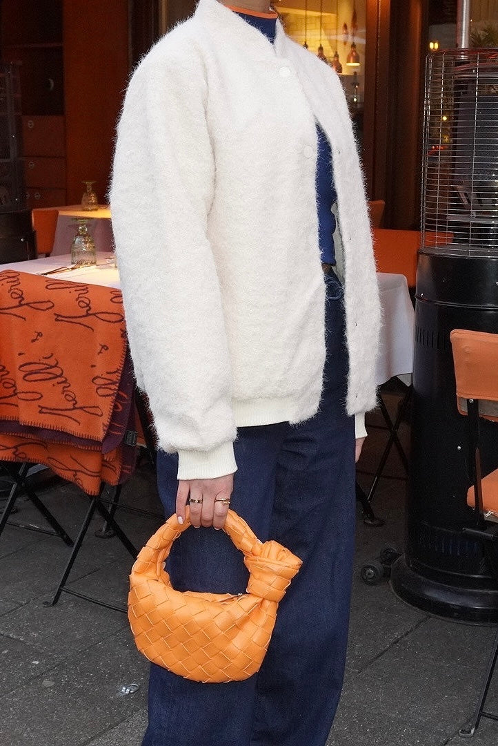 Vanilla Teddy Bomber Jacket