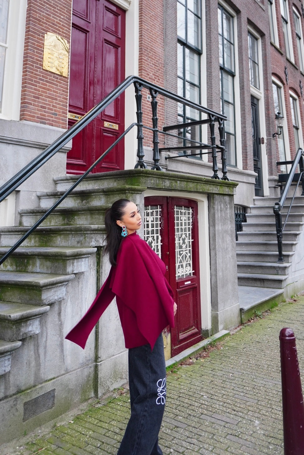 Sefi Burgundy Coat