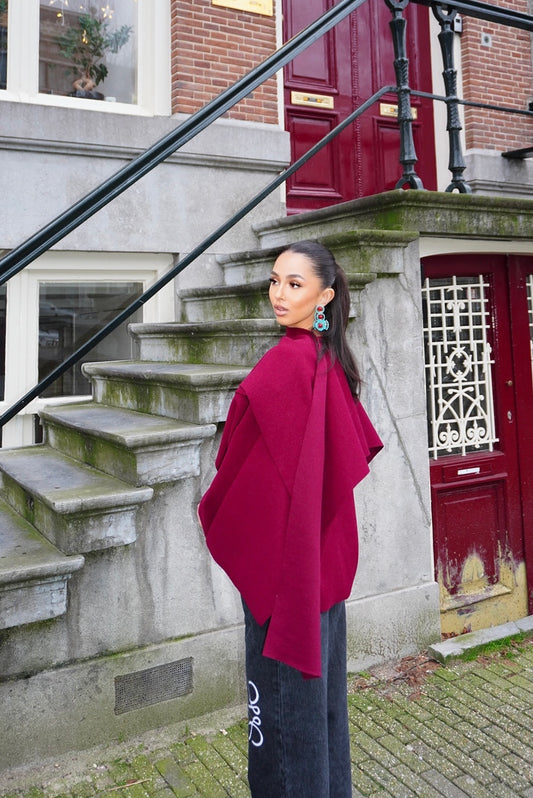 Sefi Burgundy Coat