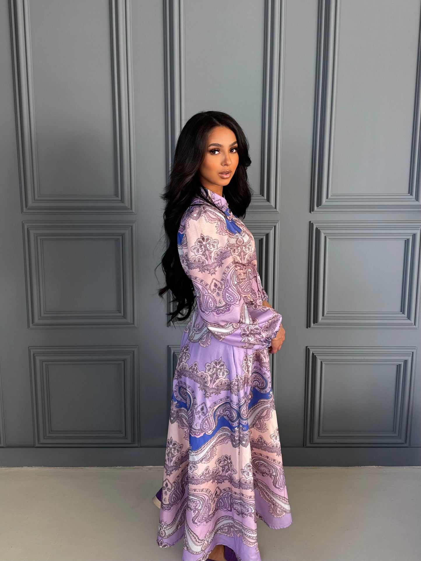Violet Dream Midi Dress