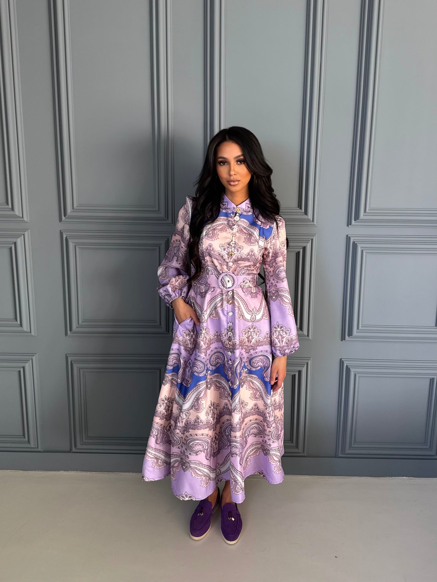 Violet Dream Midi Dress