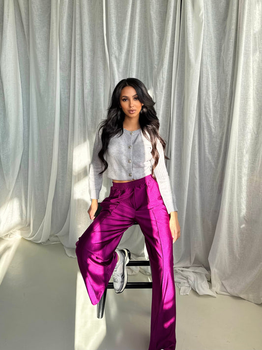 Purple Track Pants